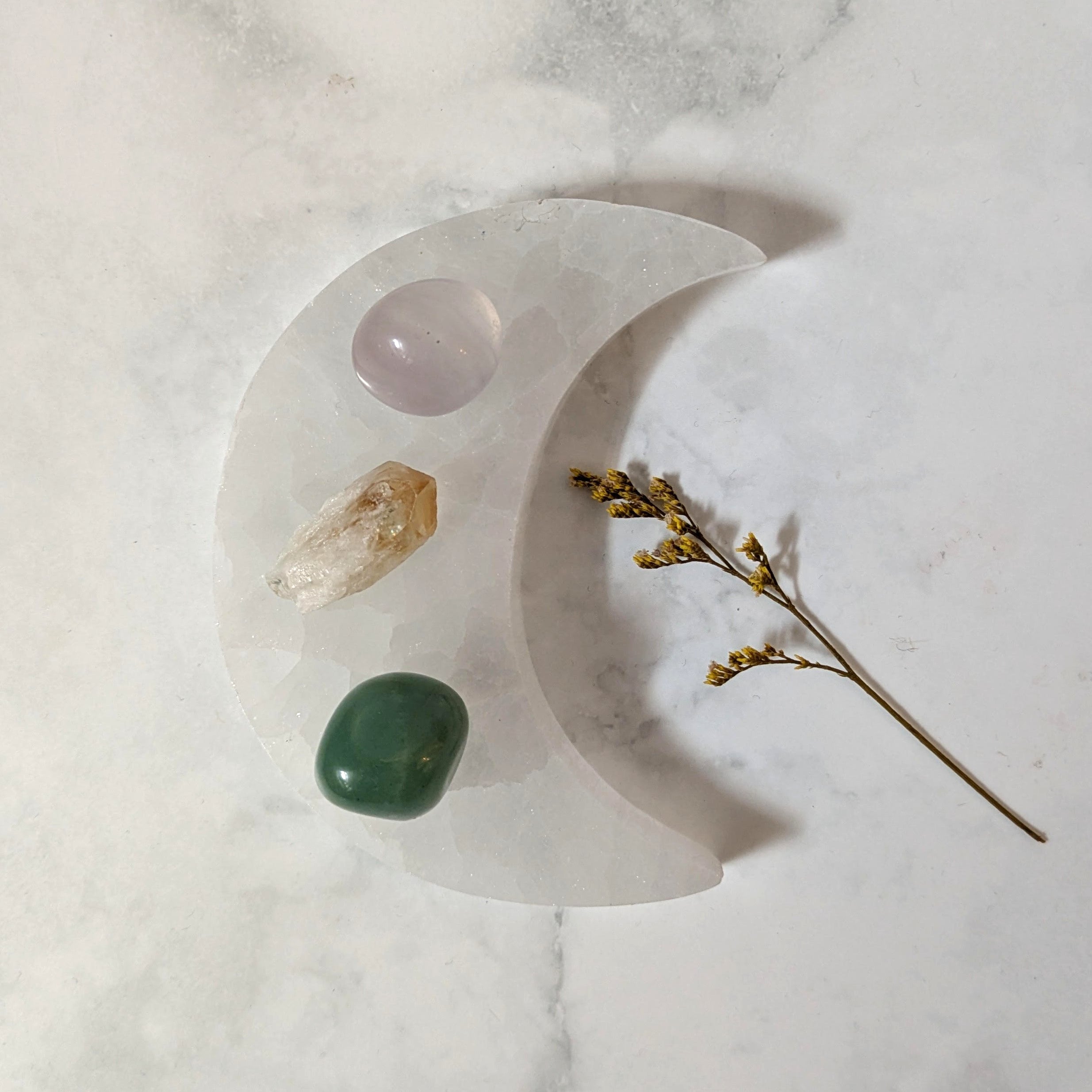 Kristallpaket Framgång, Tur och Klarhet – Grön Aventurin, Citrin, Bergskristall