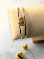 Glädjefyllt Citrin Armband Rund Silver Citrinmagi