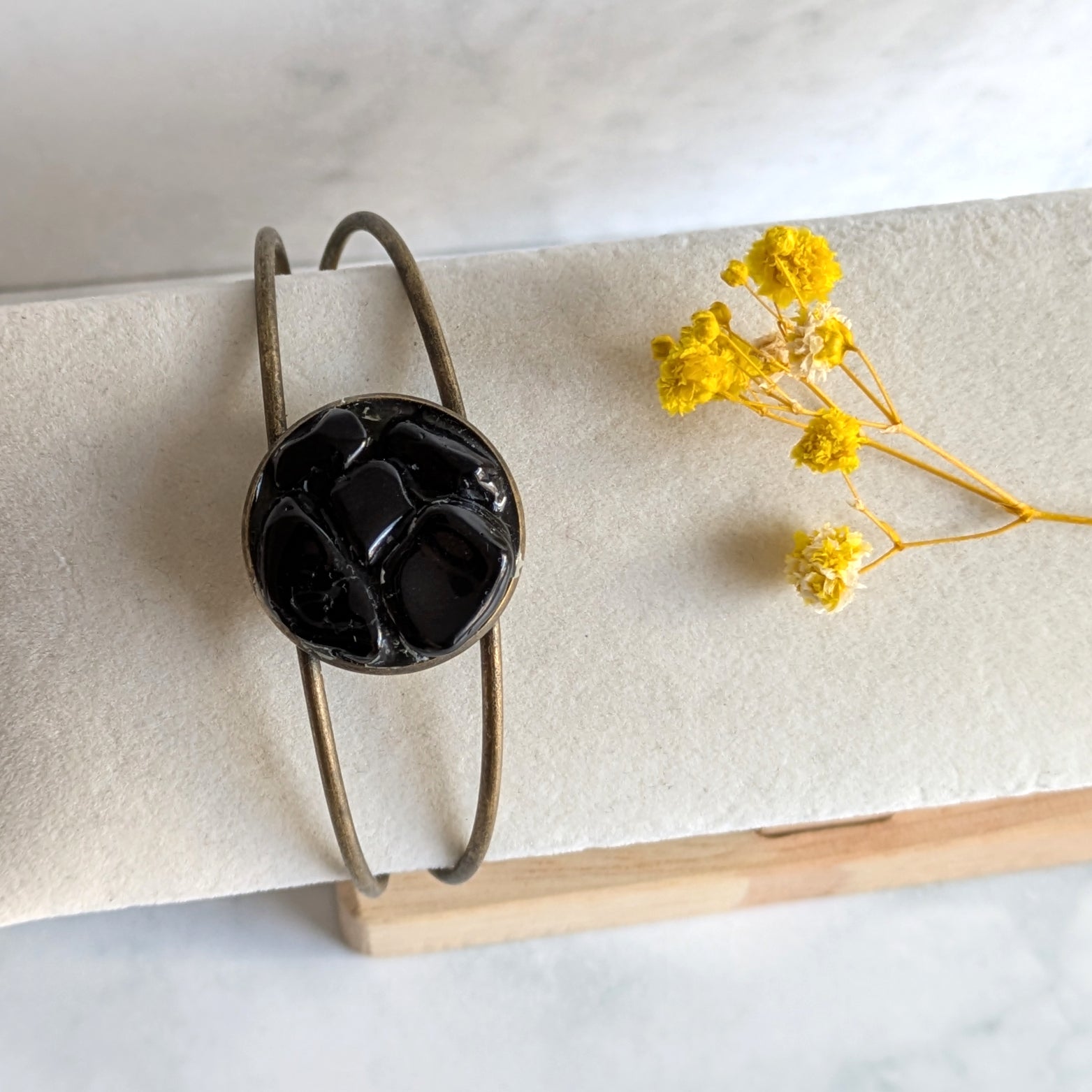 Svart Turmalin Armband för Skydd, Jordning och Inre Styrka