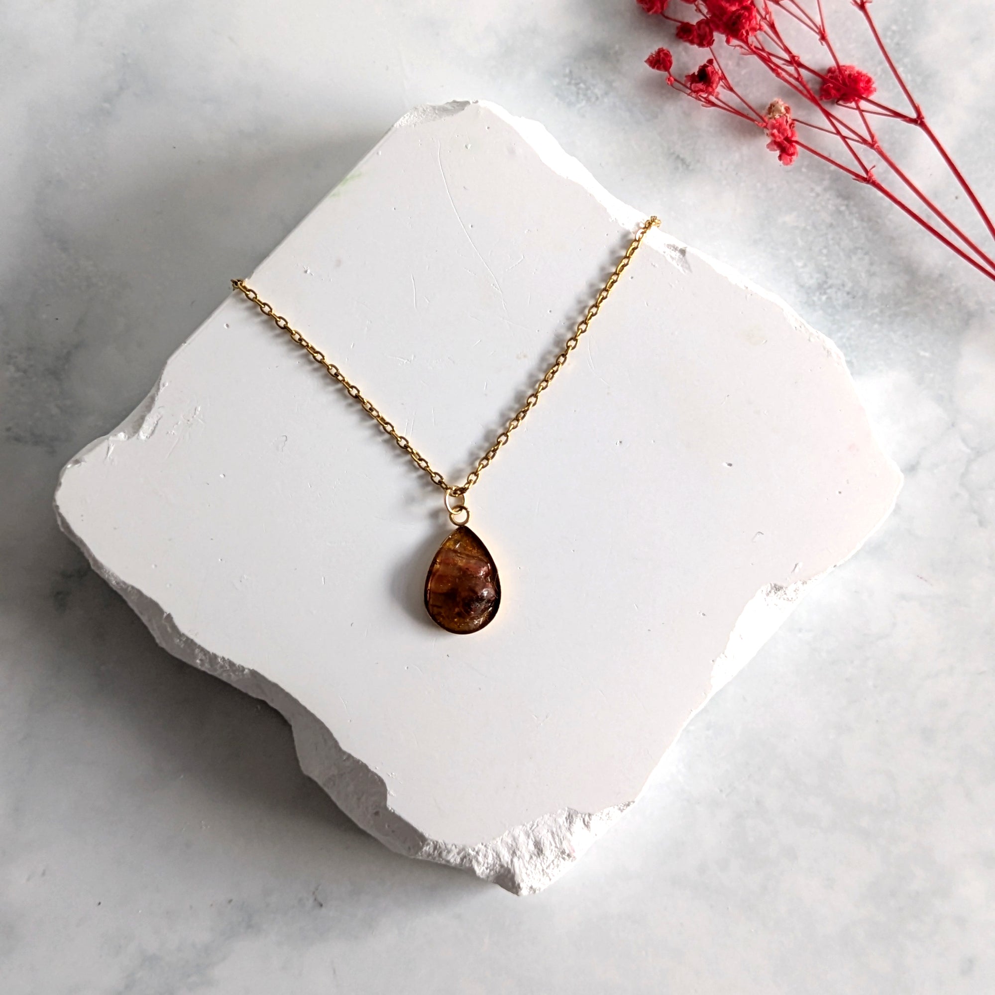 Karneol Halsband för Kreativitet, Mod och Livskraft