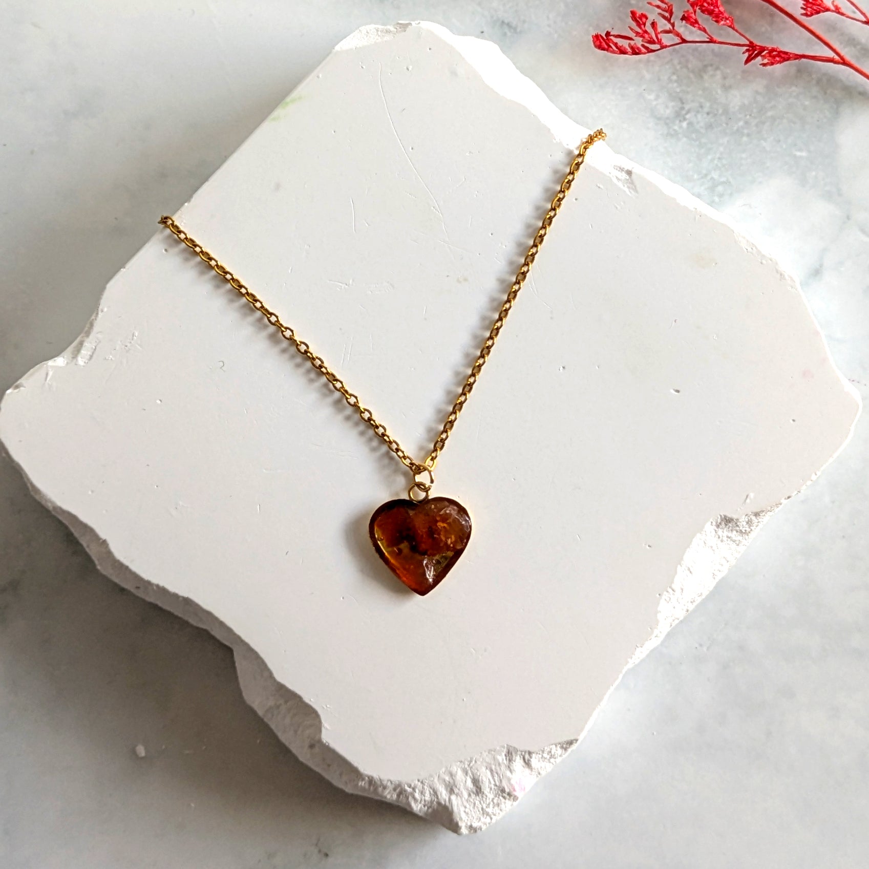 Karneol Halsband för Energi, Mod och Livskraft