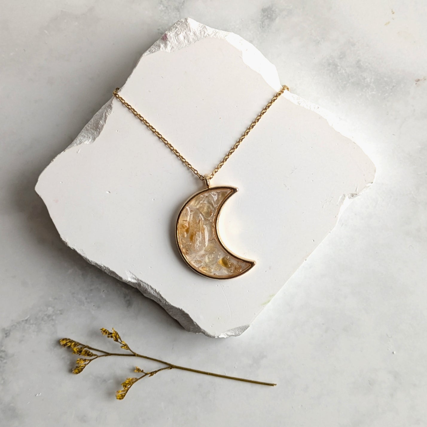 Citrin Kristallhalsband – Framgång, Överflöd & Glädje