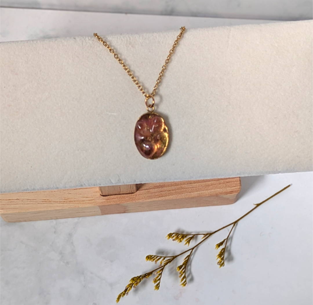 Jordgubbskvarts Halsband – Ädelstenshalsband för Kärlek & Attraktion