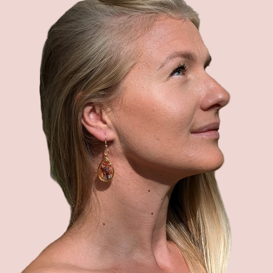 Rosenkvarts Örhängen – Kristallörhängen för Kärlek & Harmoni