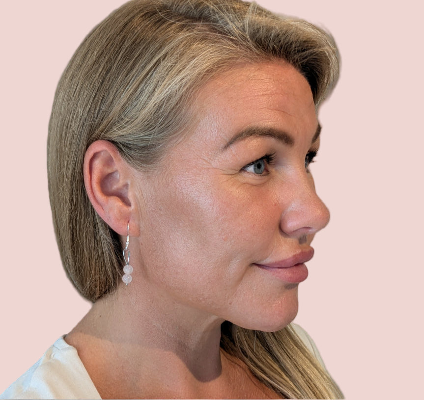 Rosenkvarts Örhängen – Kristallörhängen för Kärlek & Harmoni