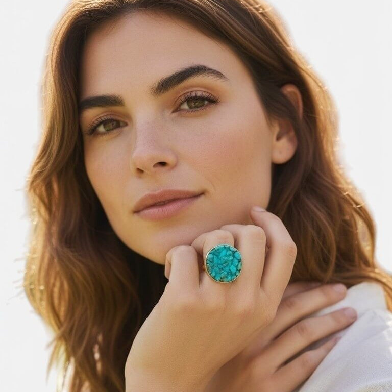 Howlit ring / Gold Plated