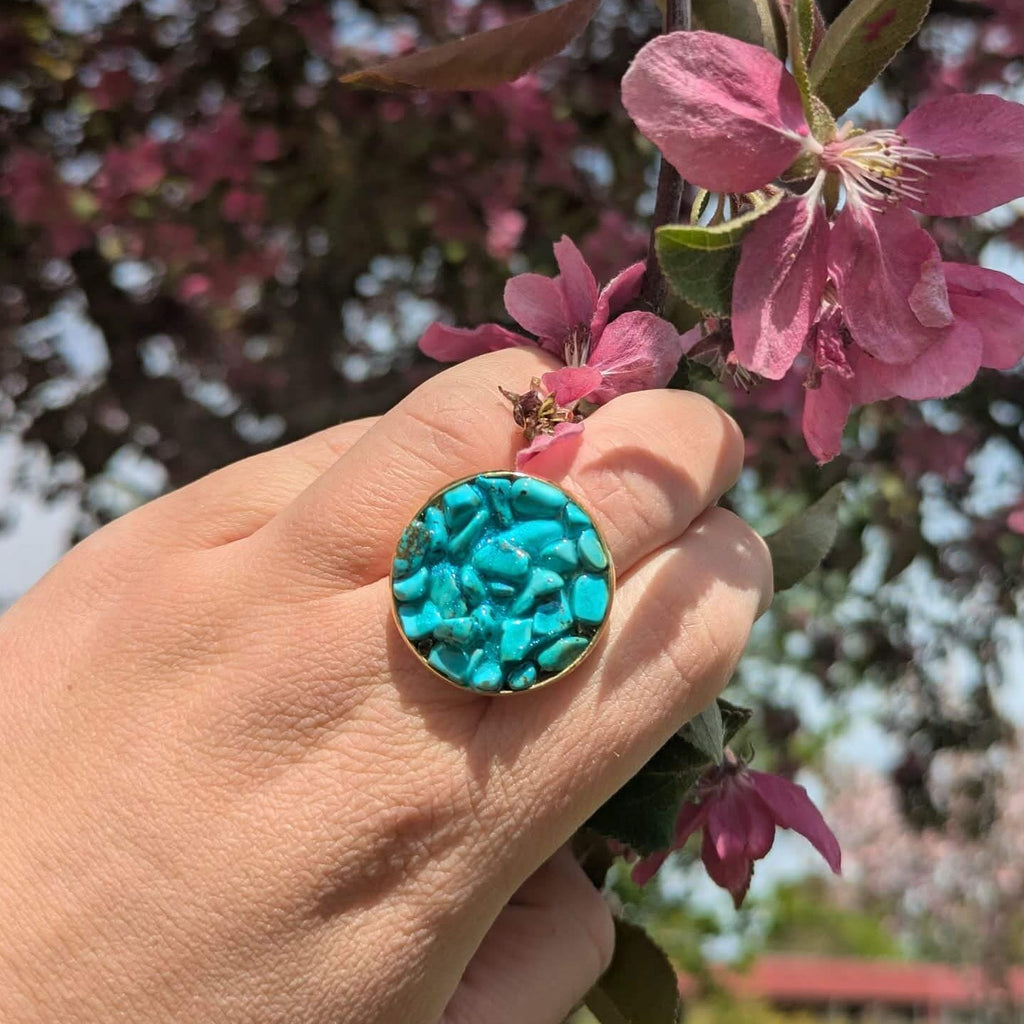 Howlit ring / Gold Plated