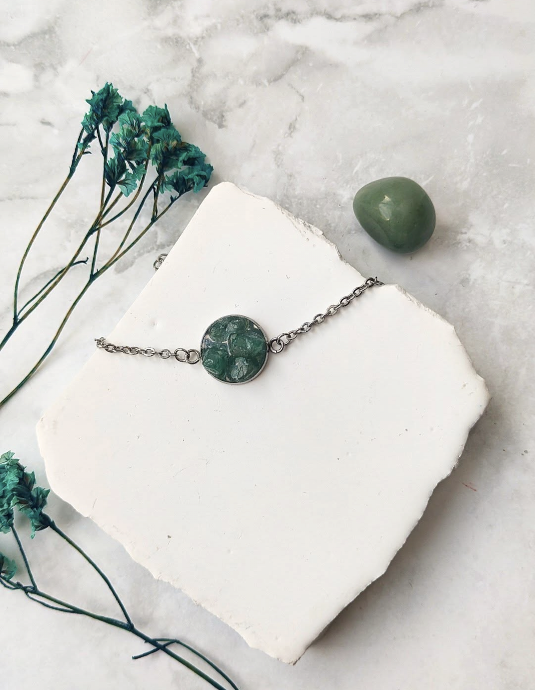 Grön Aventurin Armband – Kristallarmband för Tur & Harmoni