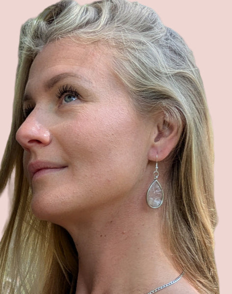 Rosenkvarts Örhängen – Kristallörhängen för Kärlek & Harmoni